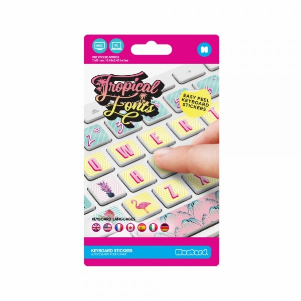 Sticker para teclado tropical