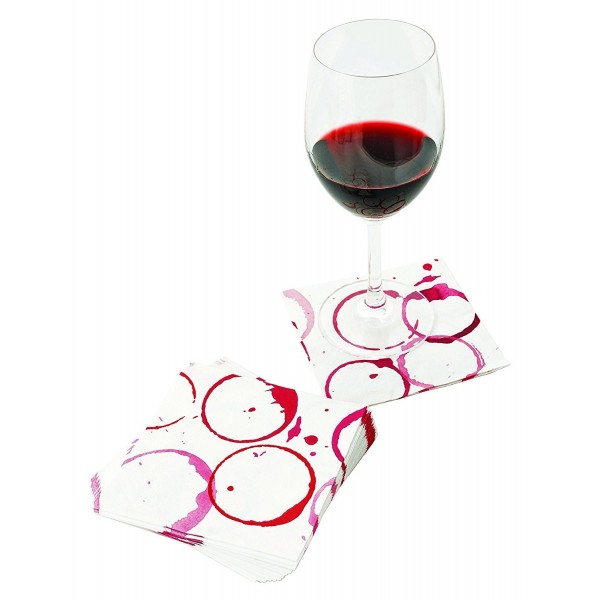 Servilletas Cóctel pinta de vino set X 20