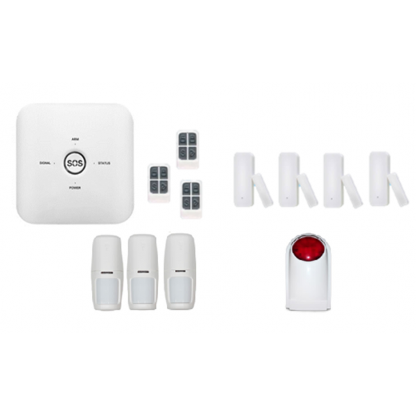 Kit de Seguridad 4 Sistema de Alarma WIFI + GSM