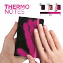 Libreta cambia color con calor