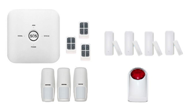 Kit de Seguridad 6 Sistema de Alarma WIFI + GSM