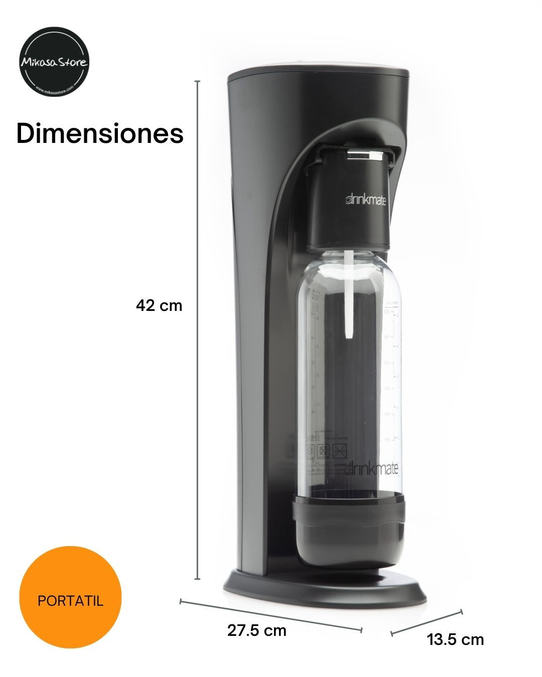 Máquina Negra Para Gasificar  Cualquier Bebida Drinkmate
