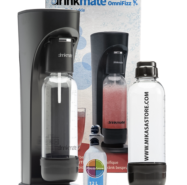 Combo Máquina para hacer agua con gas y gaseosa + botella de litro