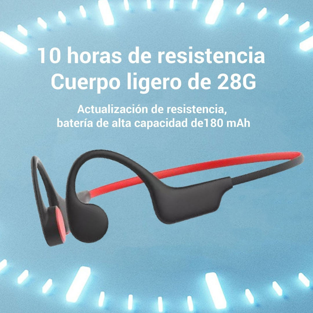 Audífonos de conducción ósea a prueba de agua IPX8