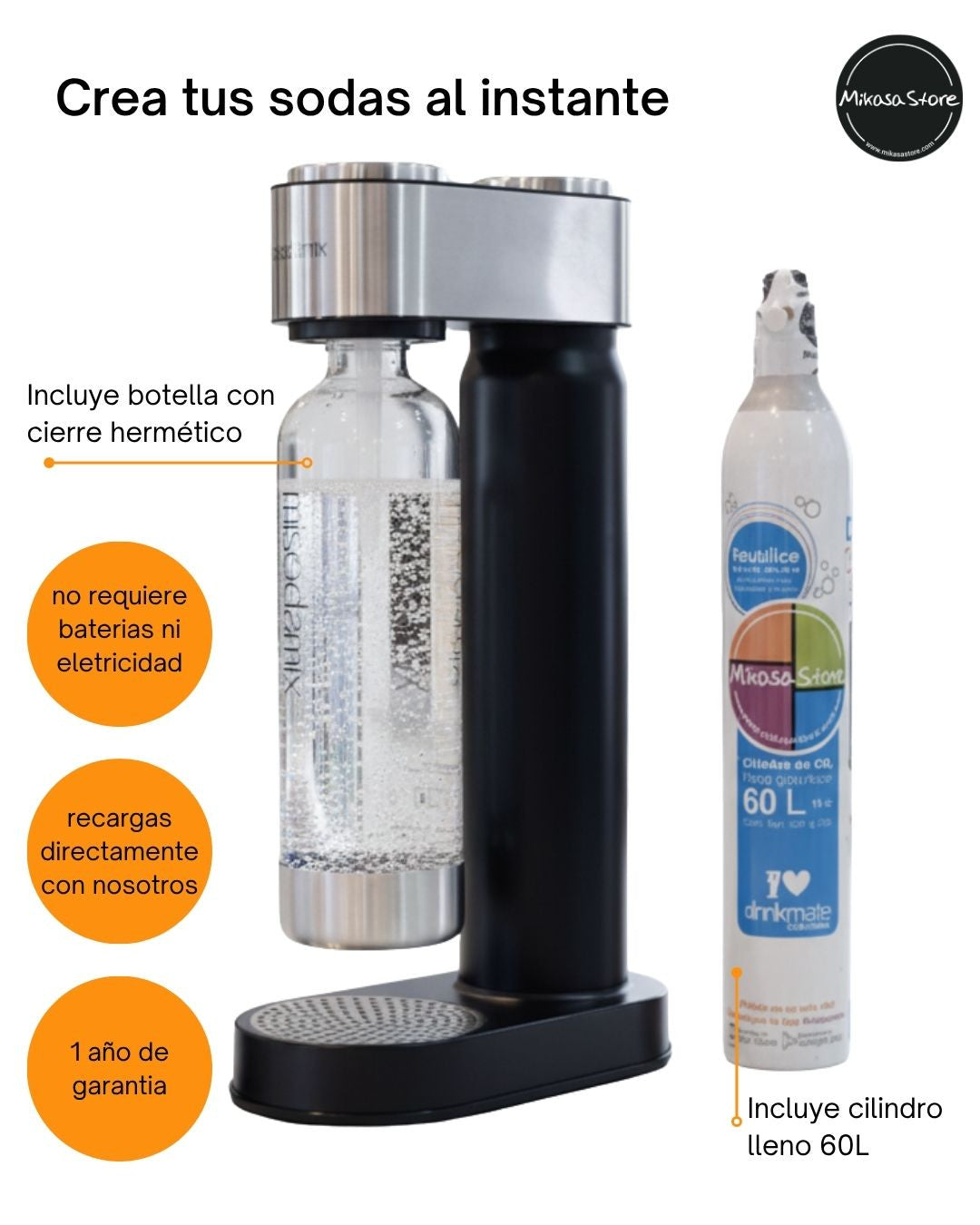 Máquina gasificadora de agua MISODAMIX Origen