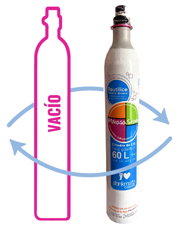Recarga Cilindro de Gas - Sodastream Quick Connect