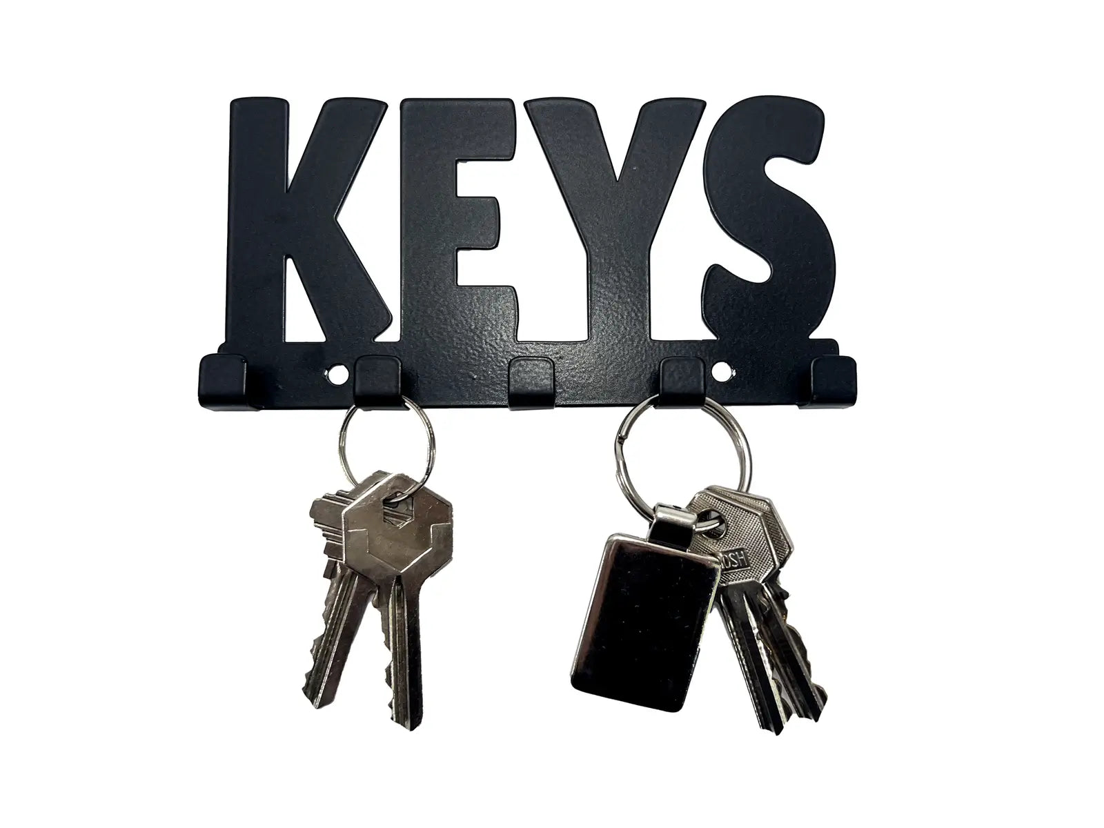 Portallaves En Metal Keys Pared Diseño Negro