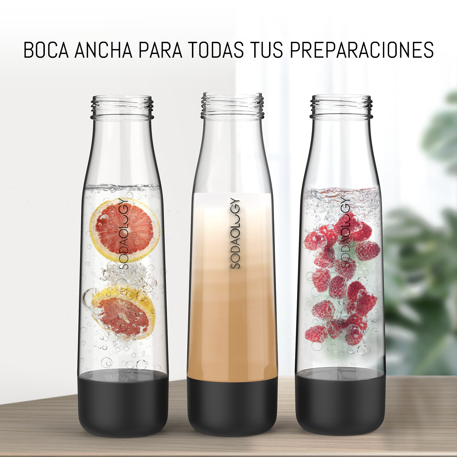 Botella 1Litro para Sodaology
