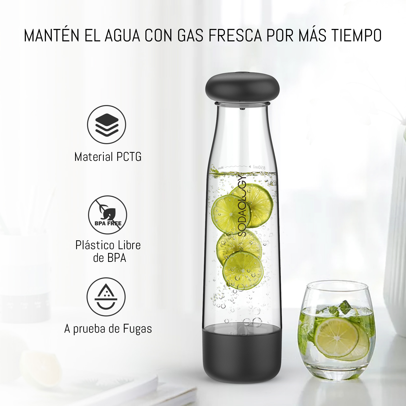 Botella 1Litro para Sodaology