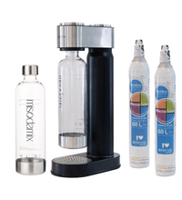 Combo Máquina gasificadora de agua MISODAMIX + Botella + 1 Cilindro Repuesto
