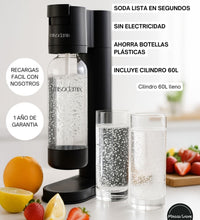 Máquina gasificadora de agua MISODAMIX Fizzy Negra