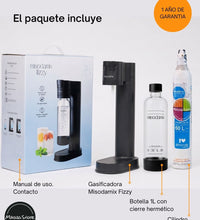 Máquina gasificadora de agua MISODAMIX Fizzy Negra