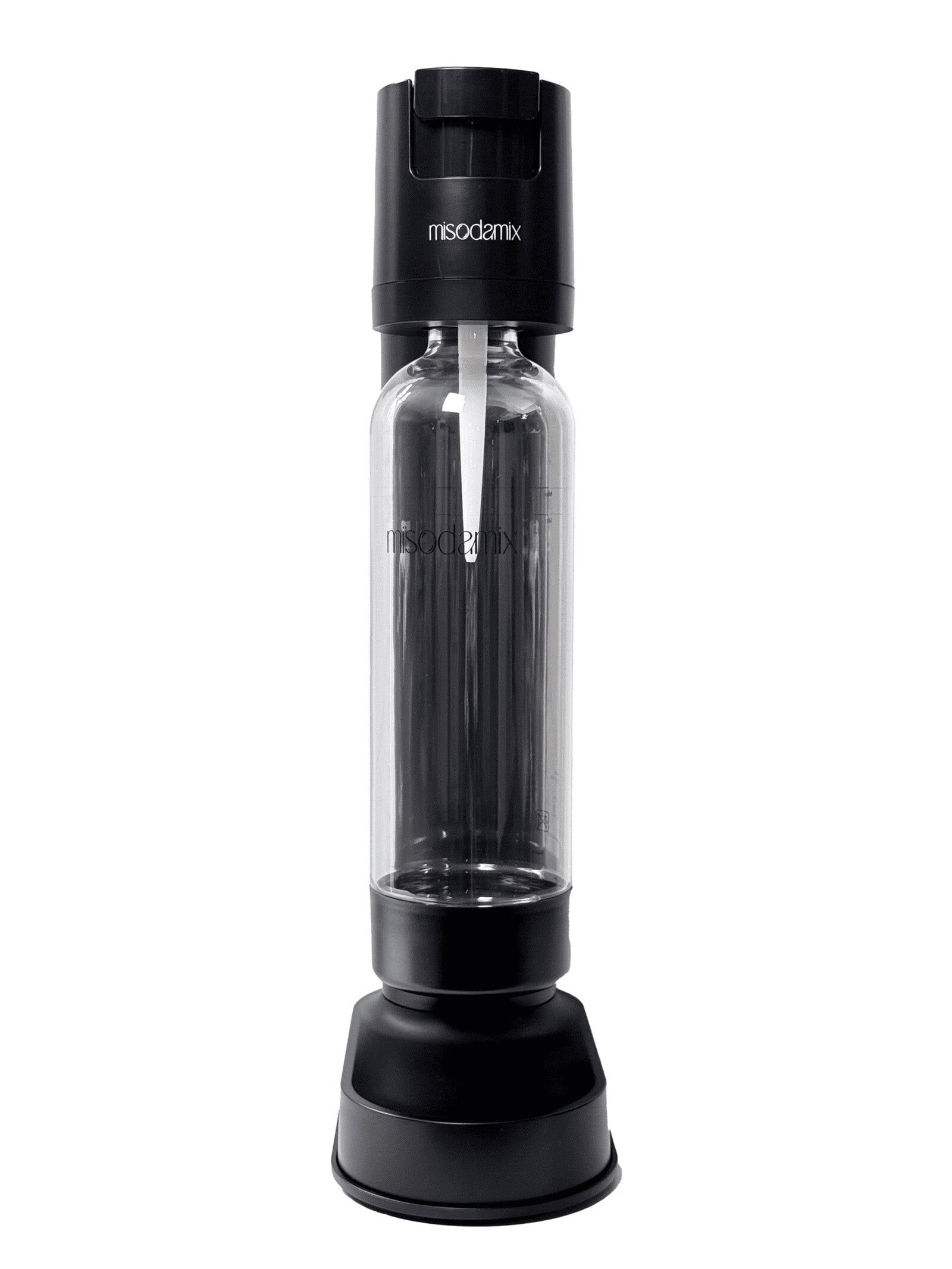 Combo Máquina gasificadora de agua MISODAMIX FIZZY Negra+ Botella 1Litro