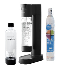 Combo Máquina gasificadora de agua MISODAMIX FIZZY Negra+ Botella 1Litro