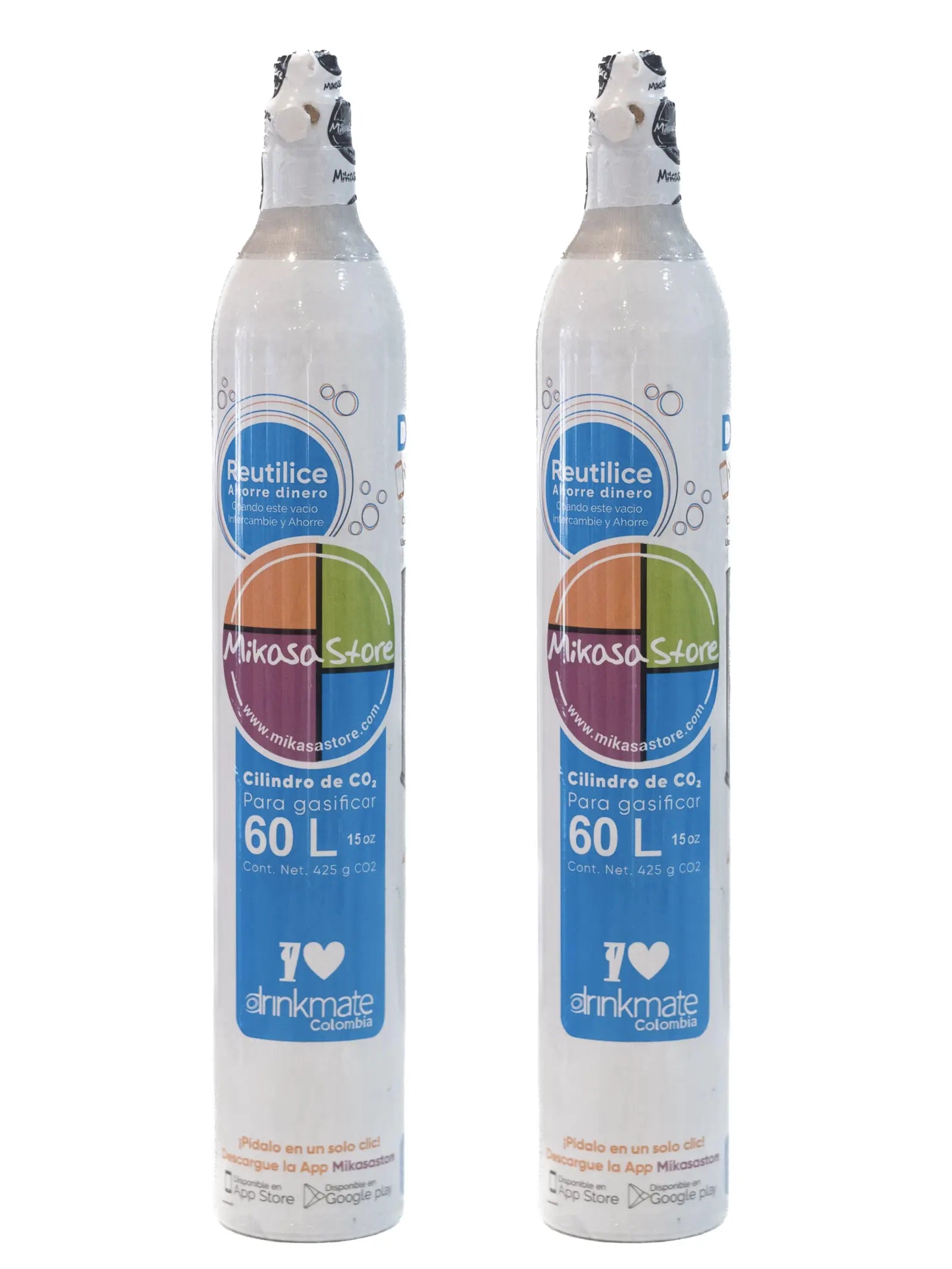 Combo 2 Cilindros de Repuesto De Gas Drinkmate Sodastream Philips