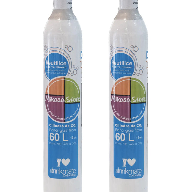 Combo 2 Cilindros de Repuesto De Gas Drinkmate Sodastream Philips