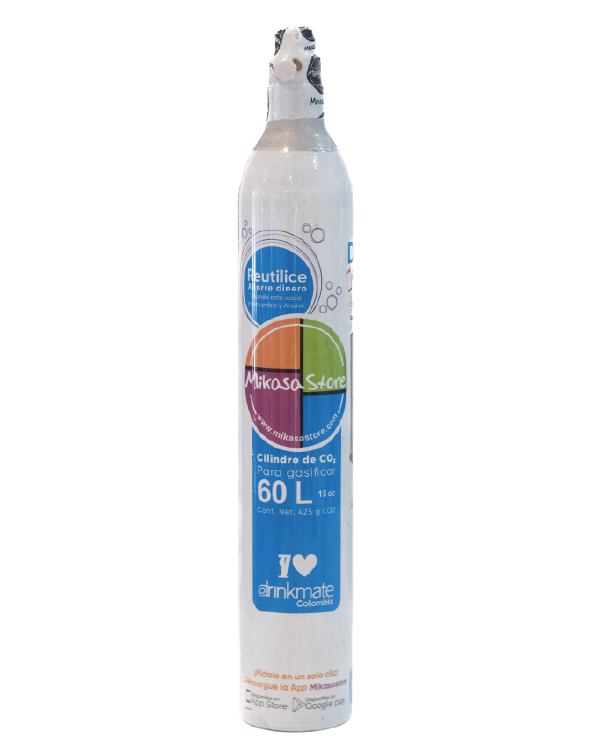 Recarga Cilindro de Gas - Drinkmate iSODA Sodastream Philips Misodamix
