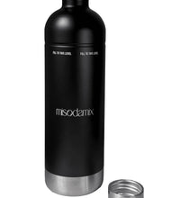 Botella Acero Inoxidable Misodamix Negra Para Gasificadora