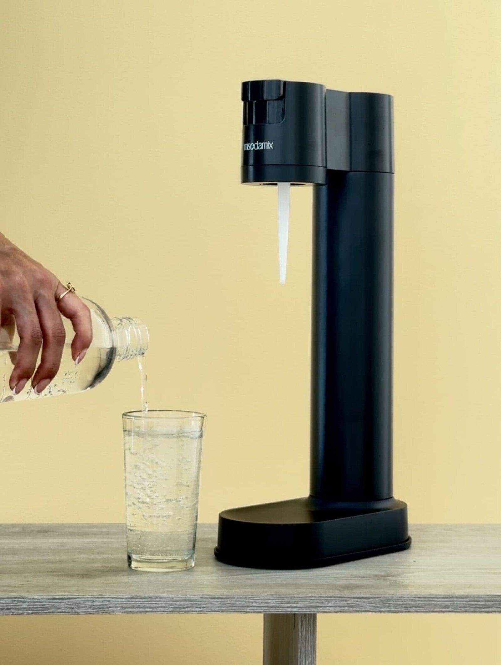 Combo Máquina gasificadora de agua MISODAMIX FIZZY+ Botella Acero Inoxidable
