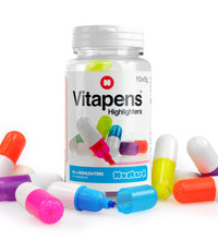 resaltadores en forma de vitaminas