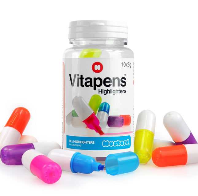 resaltadores en forma de vitaminas