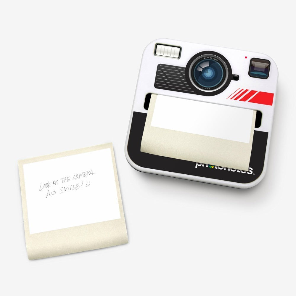 Notas adhesivas con forma de cámara retro