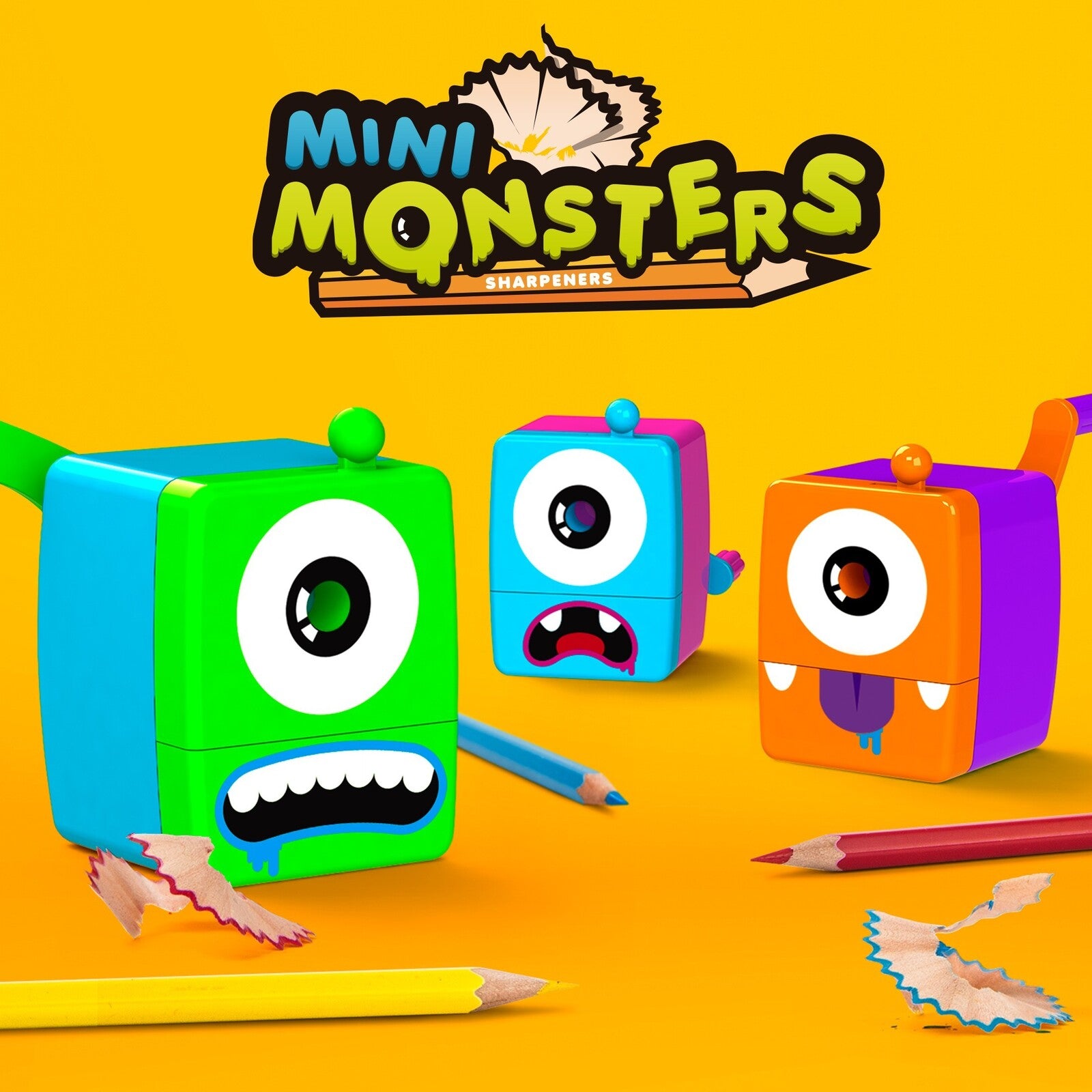 Sacapuntas Mini Monster Azul