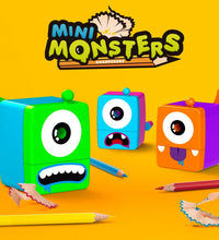 Sacapuntas Mini Monster Azul