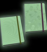 Libreta que brilla en la oscuridad Cohete