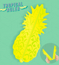Regla con forma de  piña tropical