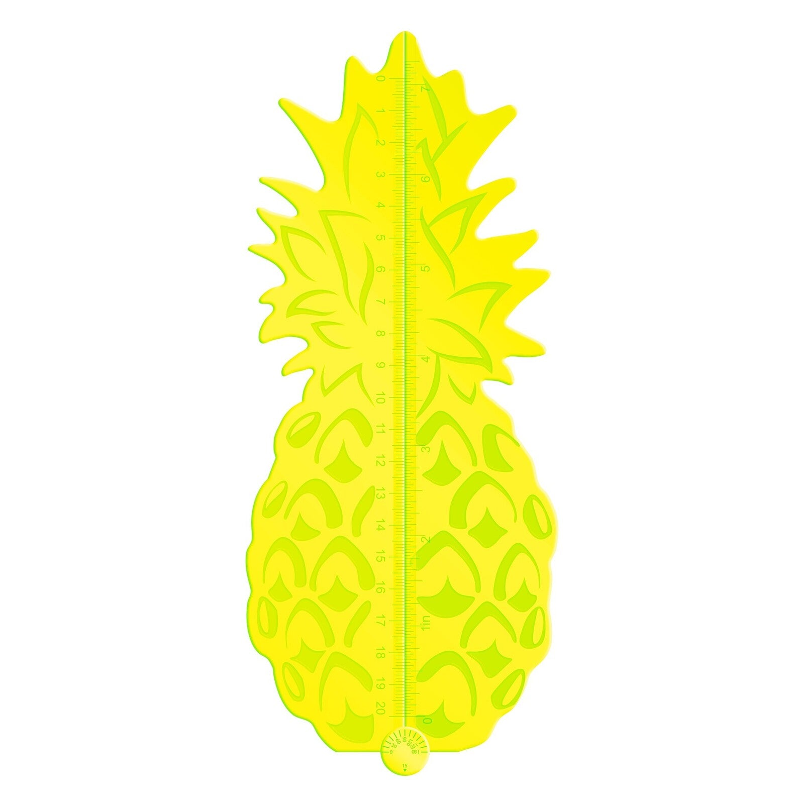 Regla con forma de  piña tropical