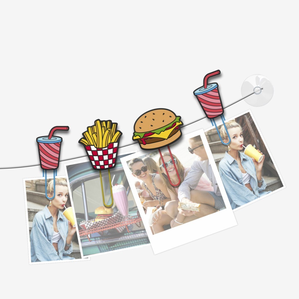 Clip colgante comida rapida x 6