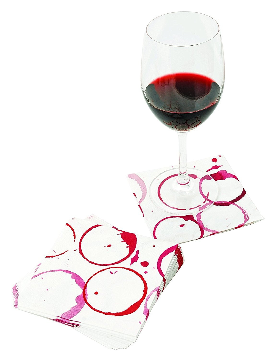 Servilletas Cóctel pinta de vino set X 20