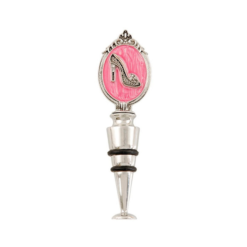 Tapon de lujo para botella - pink shoe