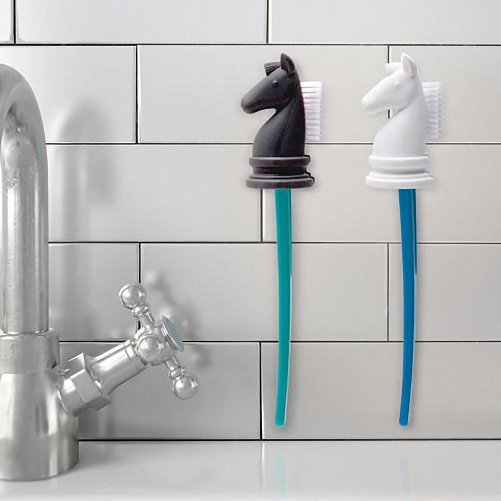 knight - Soporte para cepillo de Dientes Blanco