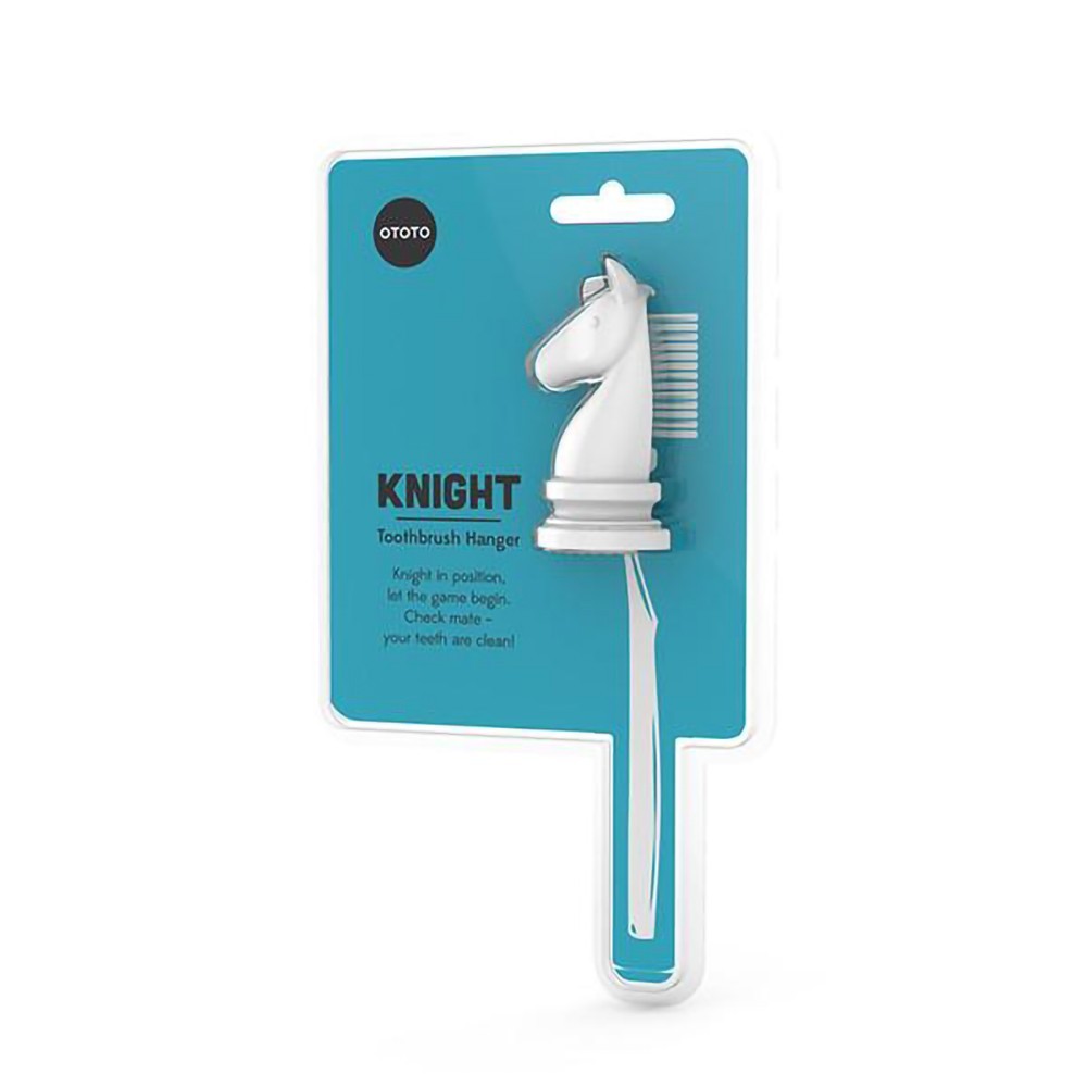 knight - Soporte para cepillo de Dientes Blanco