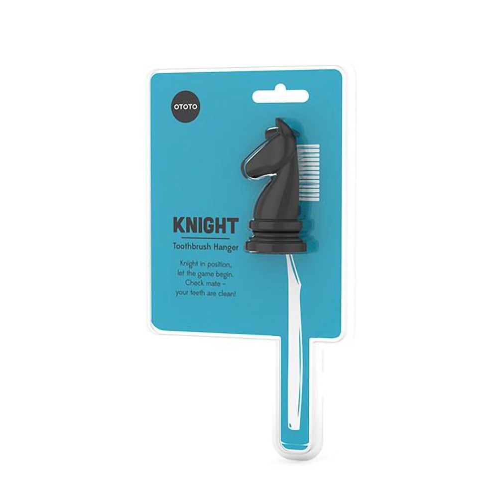 knight - Soporte para cepillo de Dientes Negro