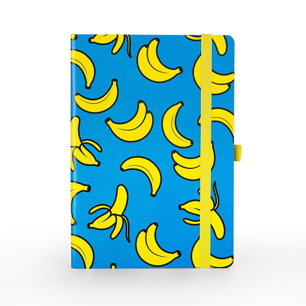 LIBRETA 190 HOJAS BANANAS CIAN