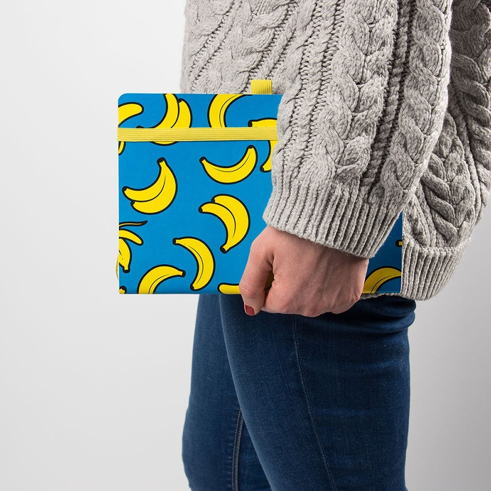 LIBRETA 190 HOJAS BANANAS CIAN