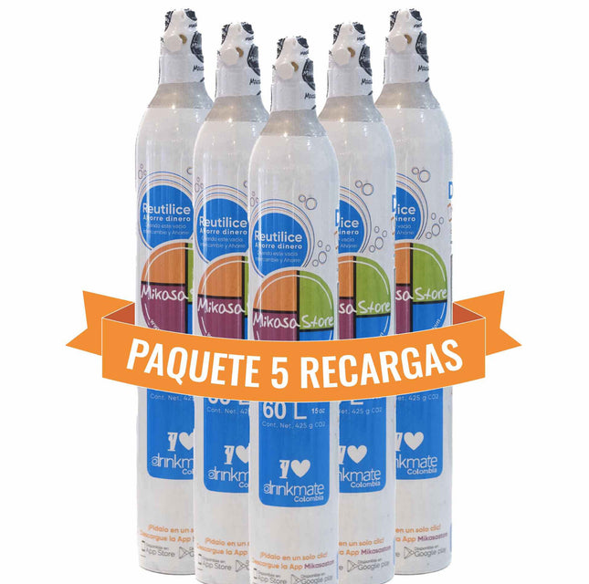 Paquete 5 recargas
