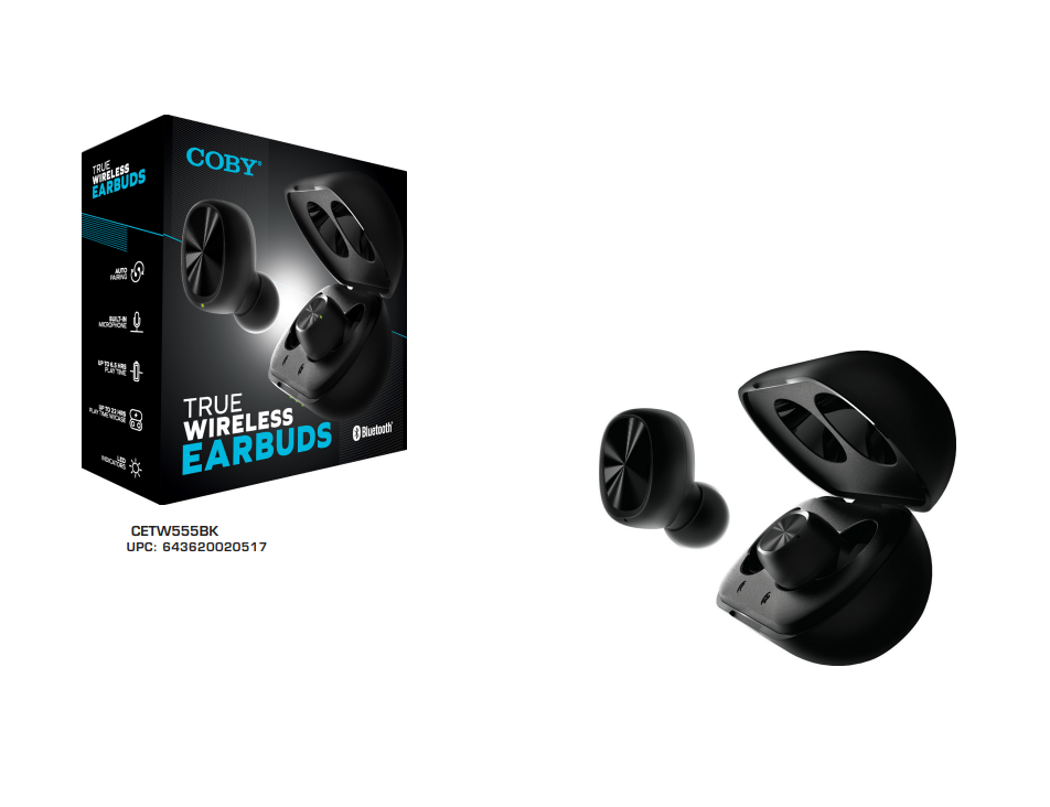 Auriculares Eardbus Coby inalambricos