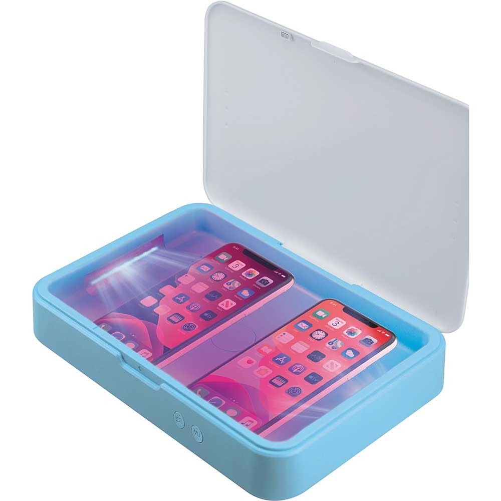 Caja desinfectante con luz UV para 2 Teléfonos o 1 tableta