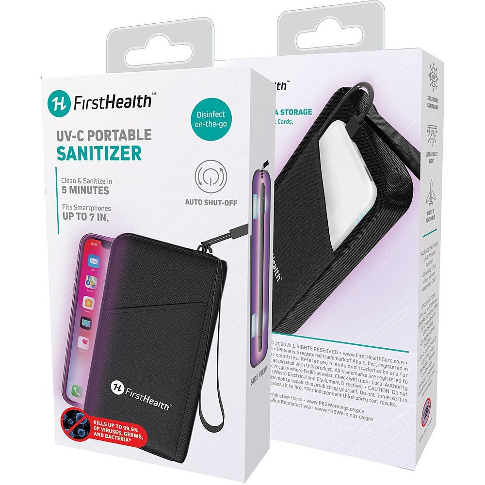 Funda desinfectante UV para teléfono de hasta 7"