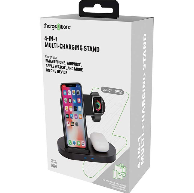Cargador múltiple 4 en 1 teléfono, reloj y más