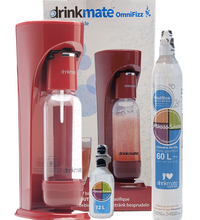 Combo Máquina Roja para hacer agua con gas y gaseosa + Cilindro de repuesto