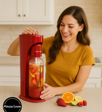 Combo Máquina Roja para hacer agua con gas y gaseosa + Cilindro de repuesto
