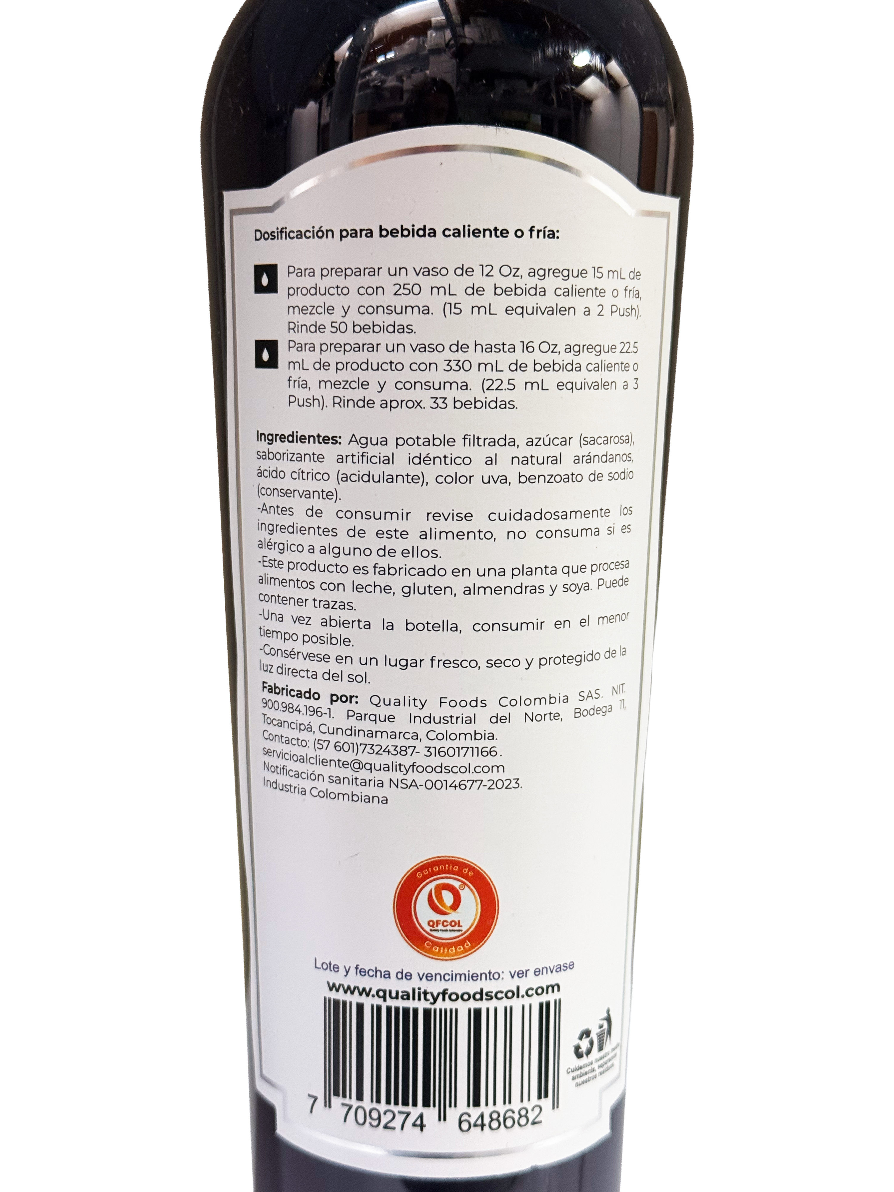 SABORIZANTE DE ARANDANOS