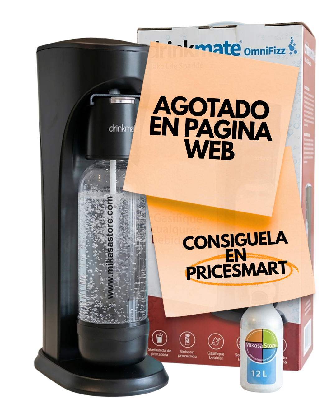 Máquina Negra Para Gasificar Cualquier Bebida Drinkmate
