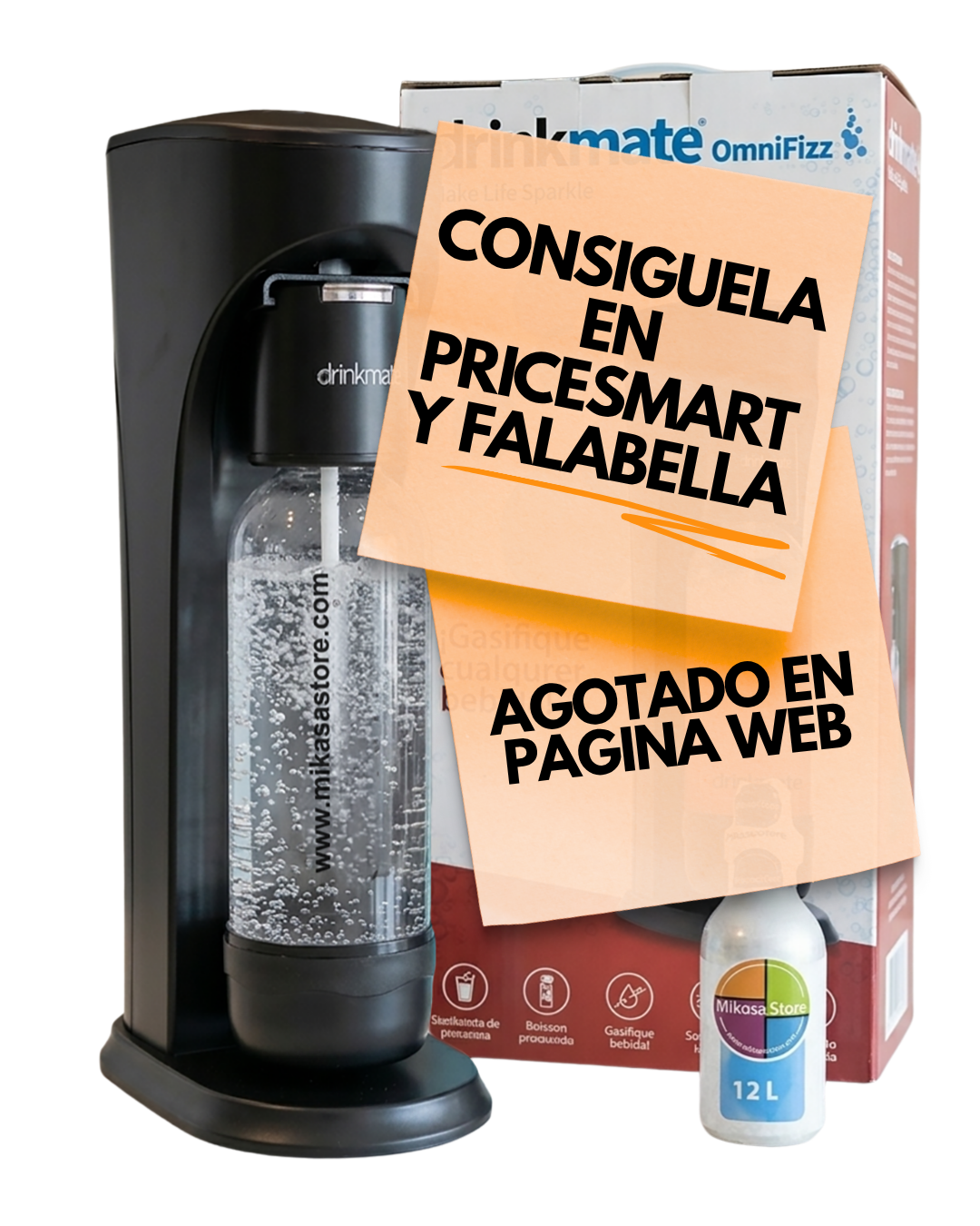 Máquina Negra Para Gasificar Cualquier Bebida Drinkmate