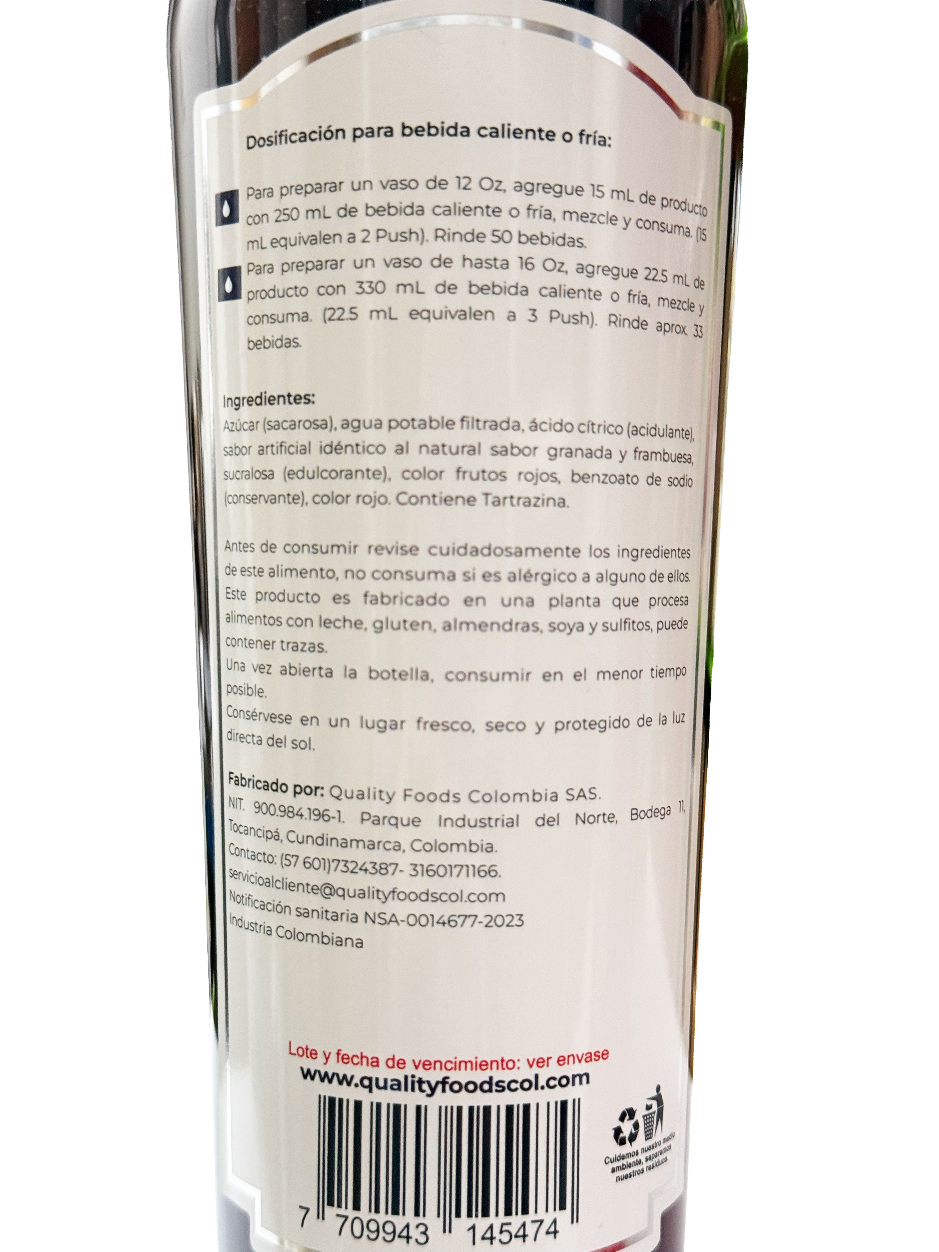 SABORIZANTE DE GRANADINA